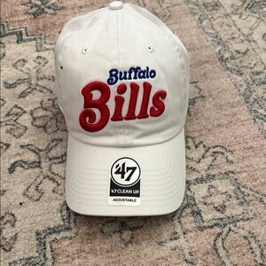 47 Brand White and Red Buffalo Bills Cap